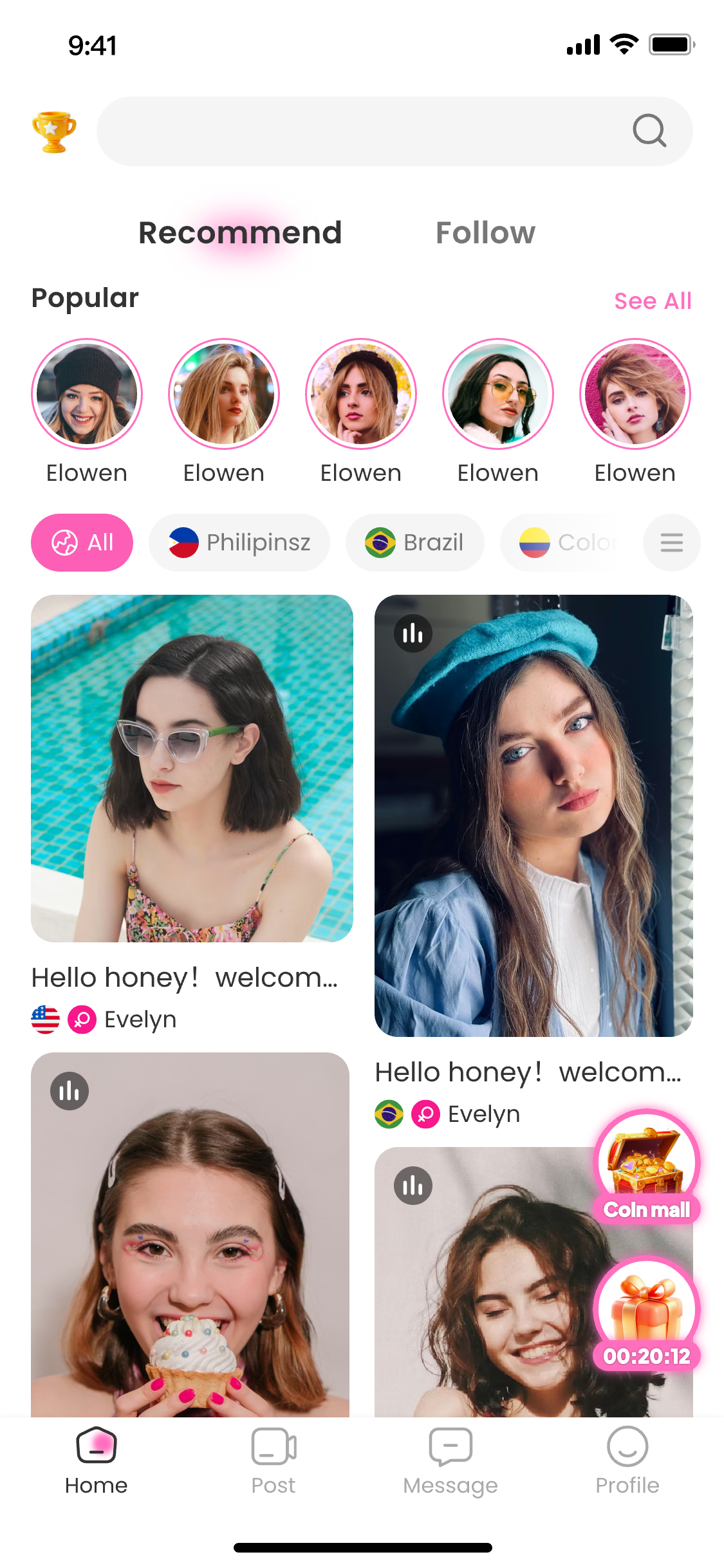 Meli home feed